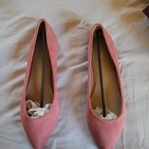 Ollio Pink Suede Women's Flats